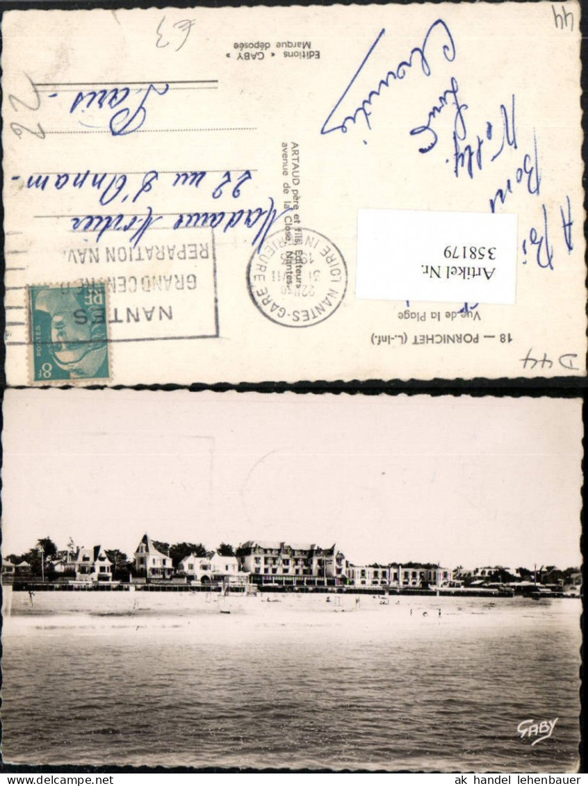 358179,Pays de la Loire Loire-Atlantique Pornichet Vue de la Plage Strand