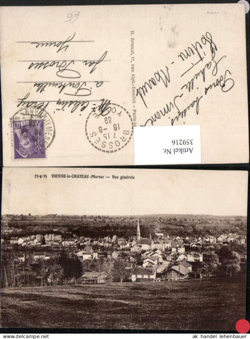 359216,Champagne-Ardenne Marne Vienne-le-Chateau Vue generale Totale