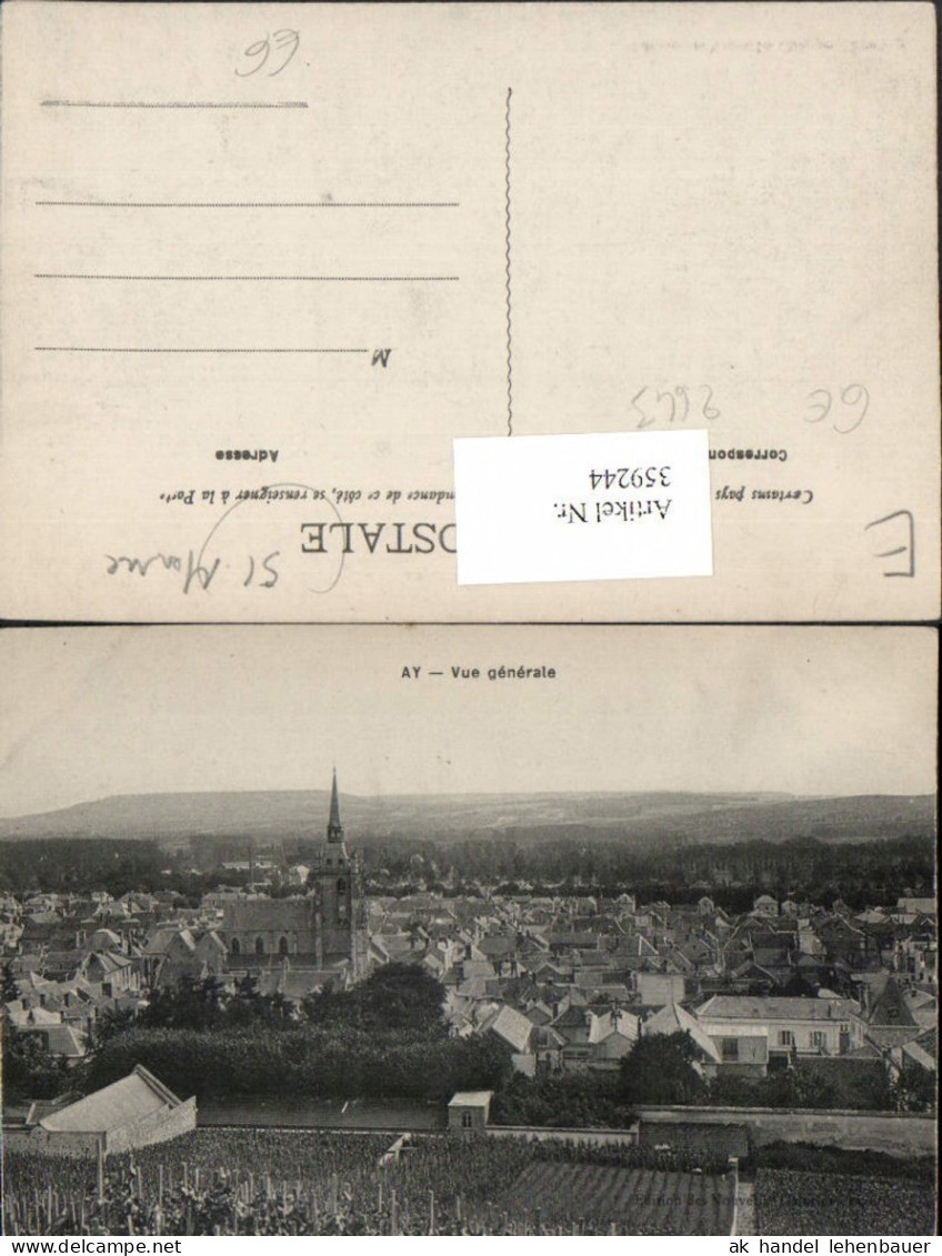 359244,Champagne-Ardenne Marne Ay Vue generale Totale