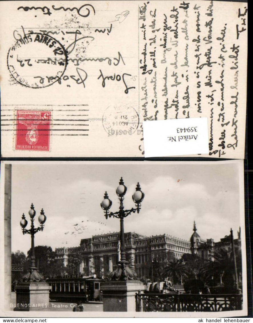 359443,Argentinia Argentinien Buenos Aires Teatro Colon Theater
