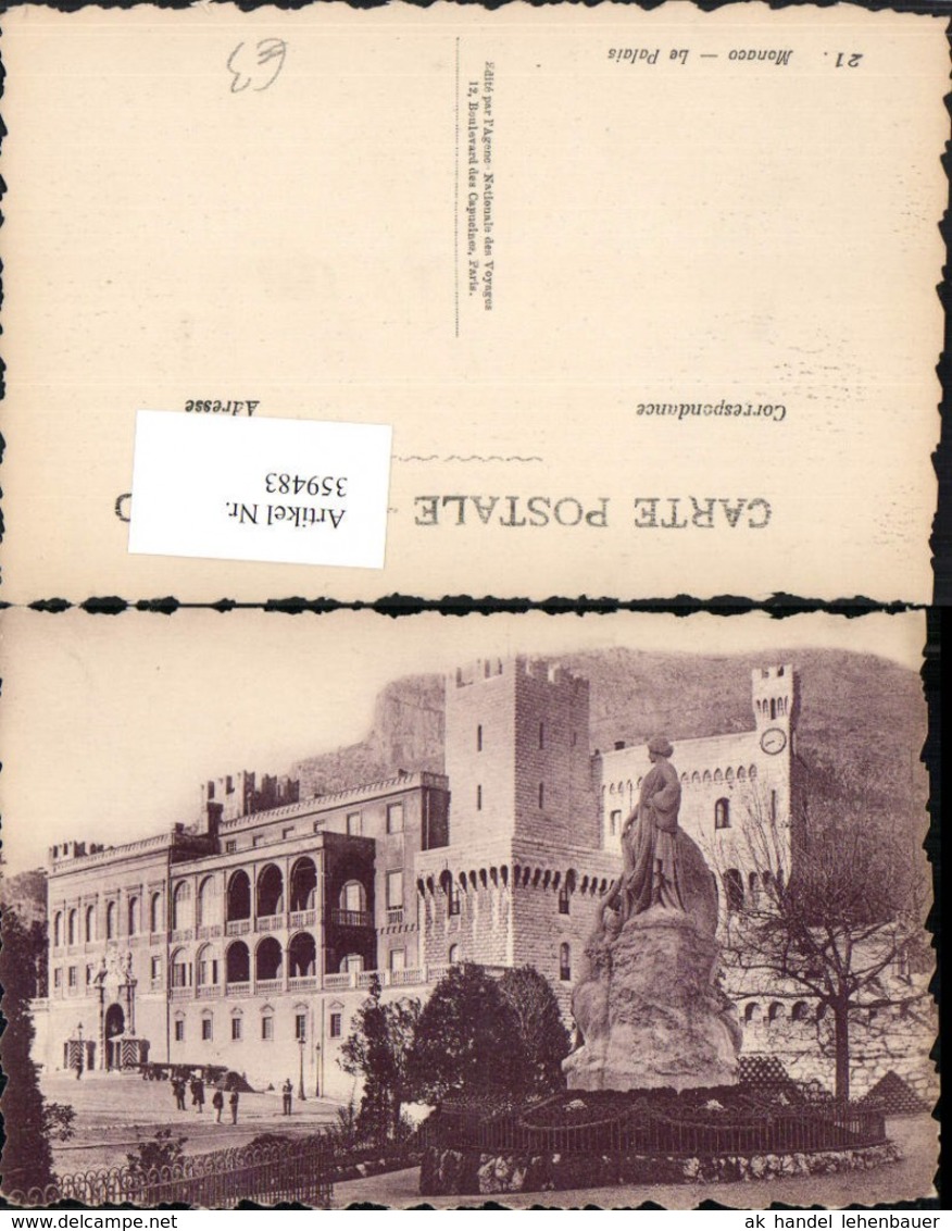 359483,Monaco Le Palais F&uuml;rstenpalast Statue