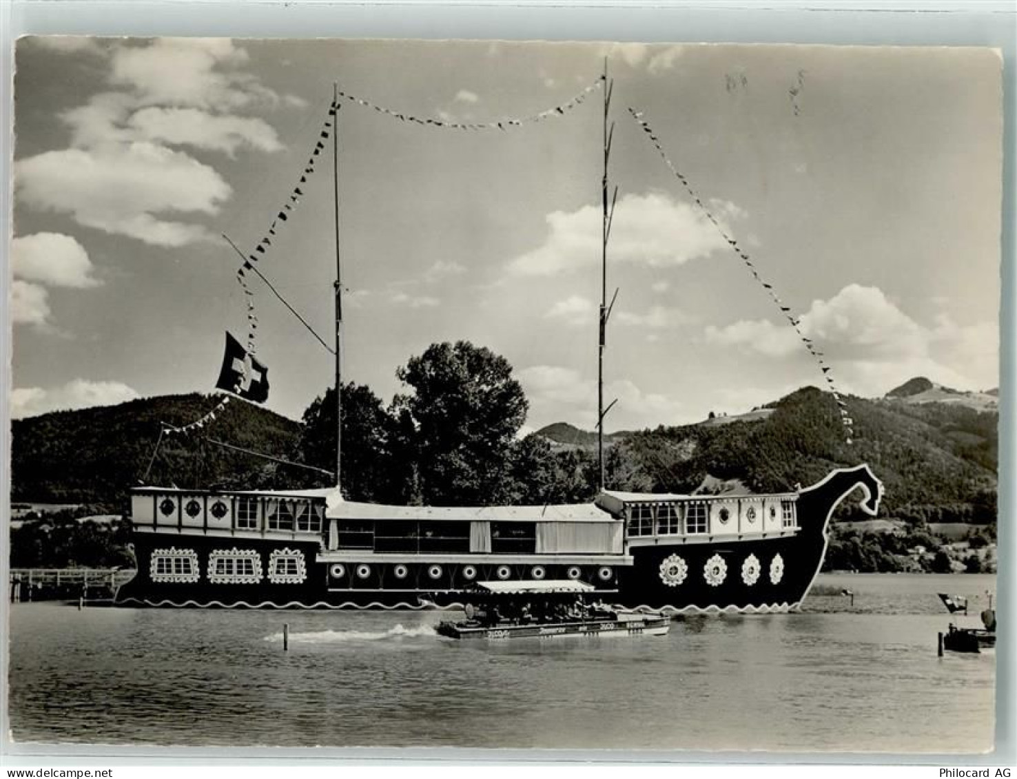 3600 Thun 1949 Foto AK Ausstellung Fregatte Nichts THUN - 10694186