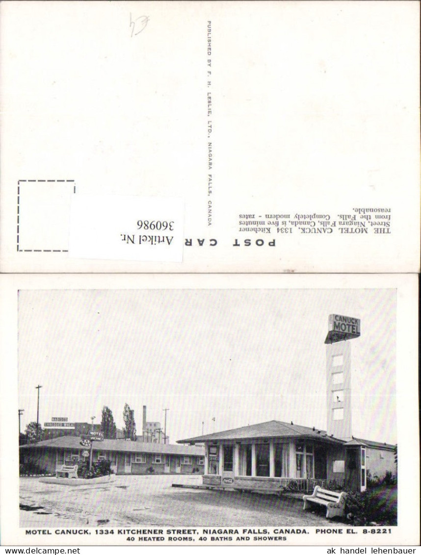 360986,Canada Ontario Niagara Falls Kitchener Street Motel Canuck
