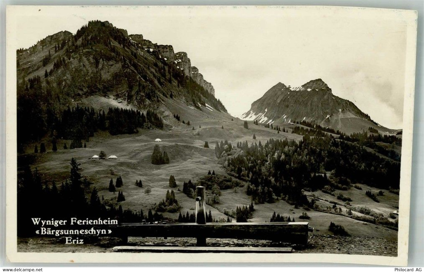 3619 Eriz Aussereriz 1932 Foto AK Bärsunneschyn Wyniger Ferienheim - 38253924
