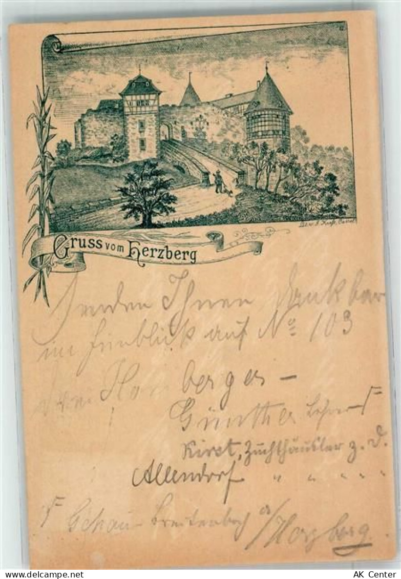 36287 W6431 Breitenbach a. Herzberg 1896 - Herzberg Vorläufer 1880er Jah... - 13617146