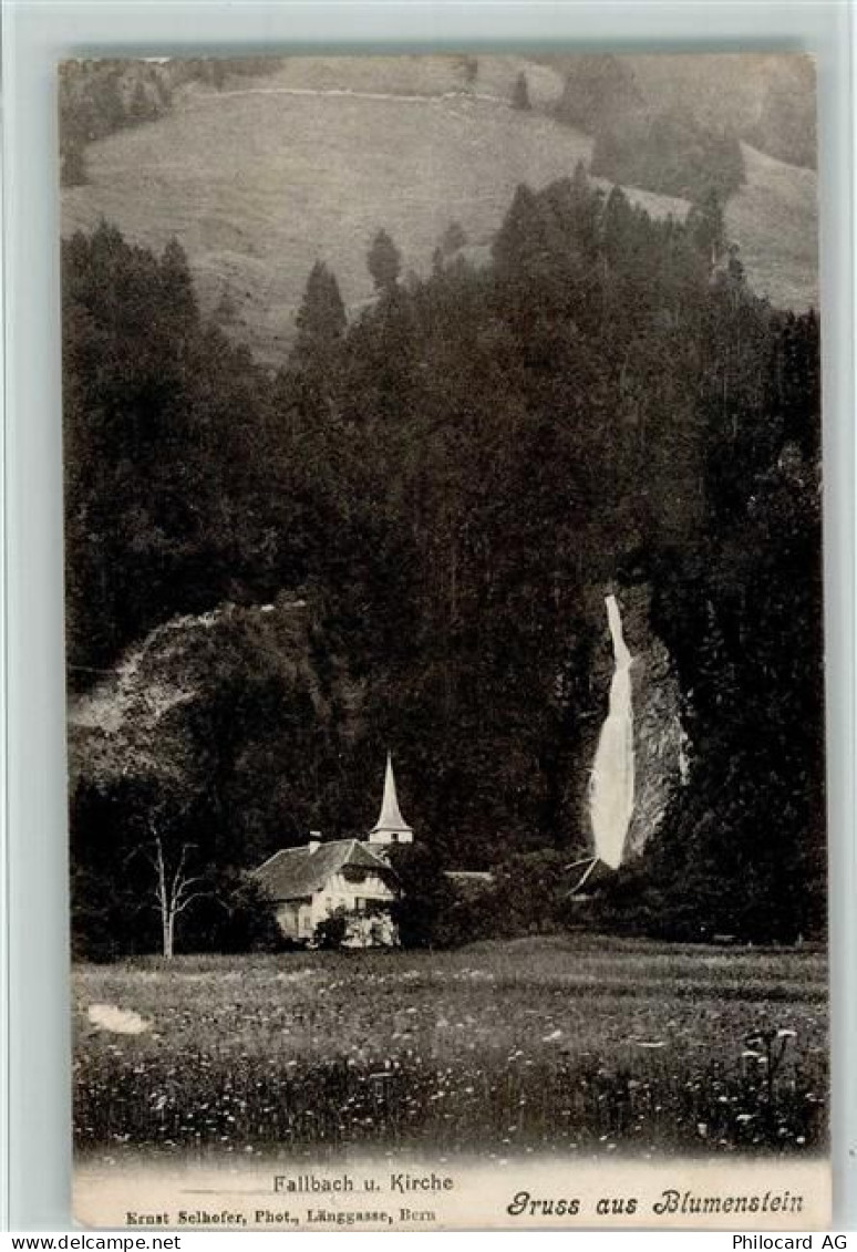 3638 Blumenstein 1907 - Fallbach und Kirche - 11084044