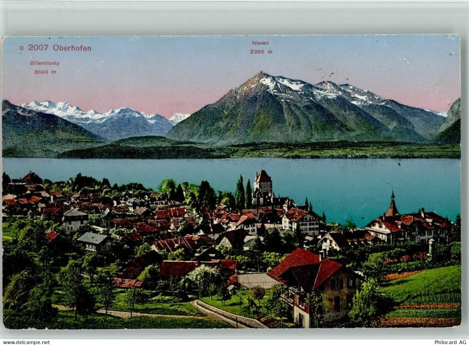 3653 Oberhofen am Thunersee - Thunersee Blüemlisalp Niesen - 10194097