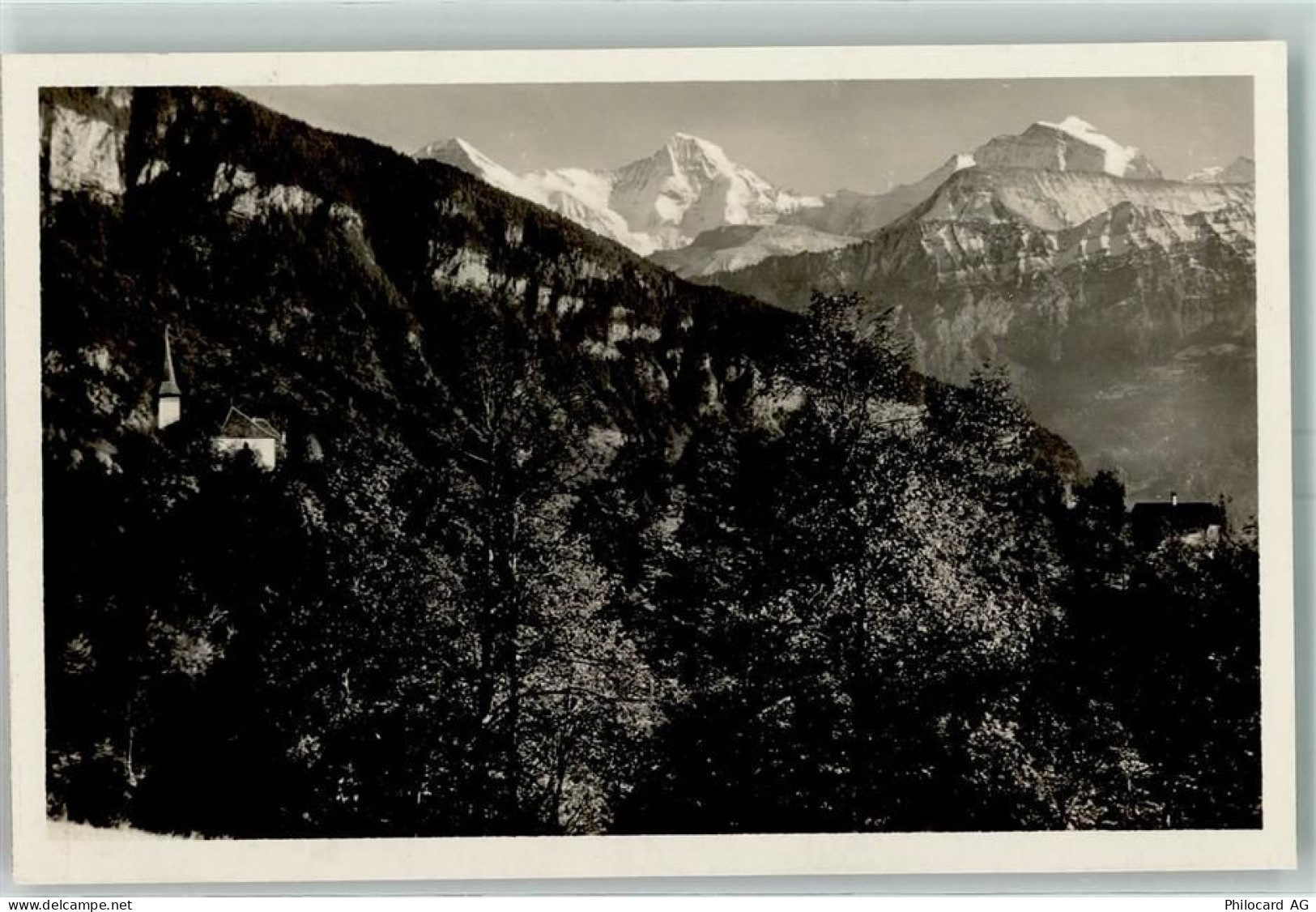 3655 Sigriswil - Kirche in Sigriswil und die Alpen - 10395803