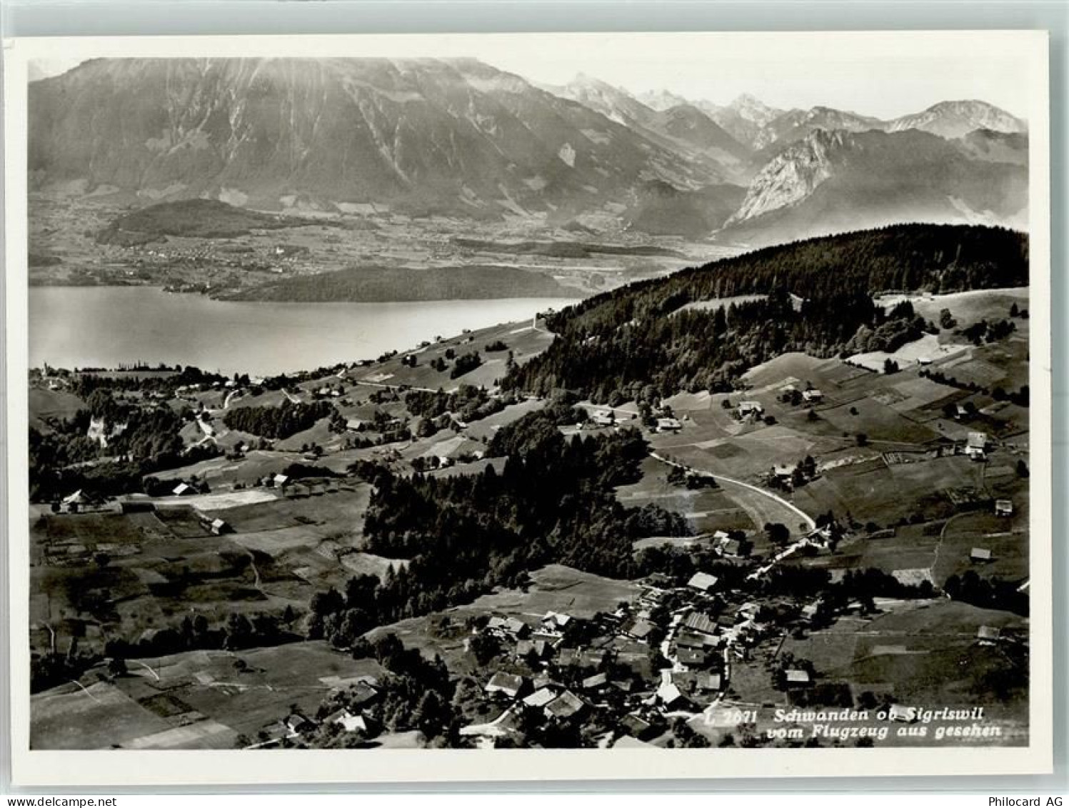 3657 Schwanden Sigriswil Gebrauchsspuren Fliegeraufnahme - 10397897