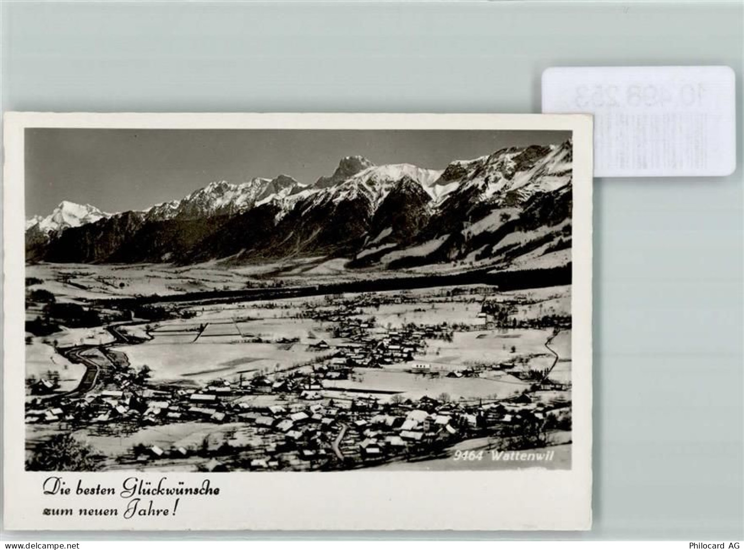 3665 Wattenwil FOTO KEINE AK Foto 10cm x 7cm Fliegeraufnahme Neujahrswun... - 10498253