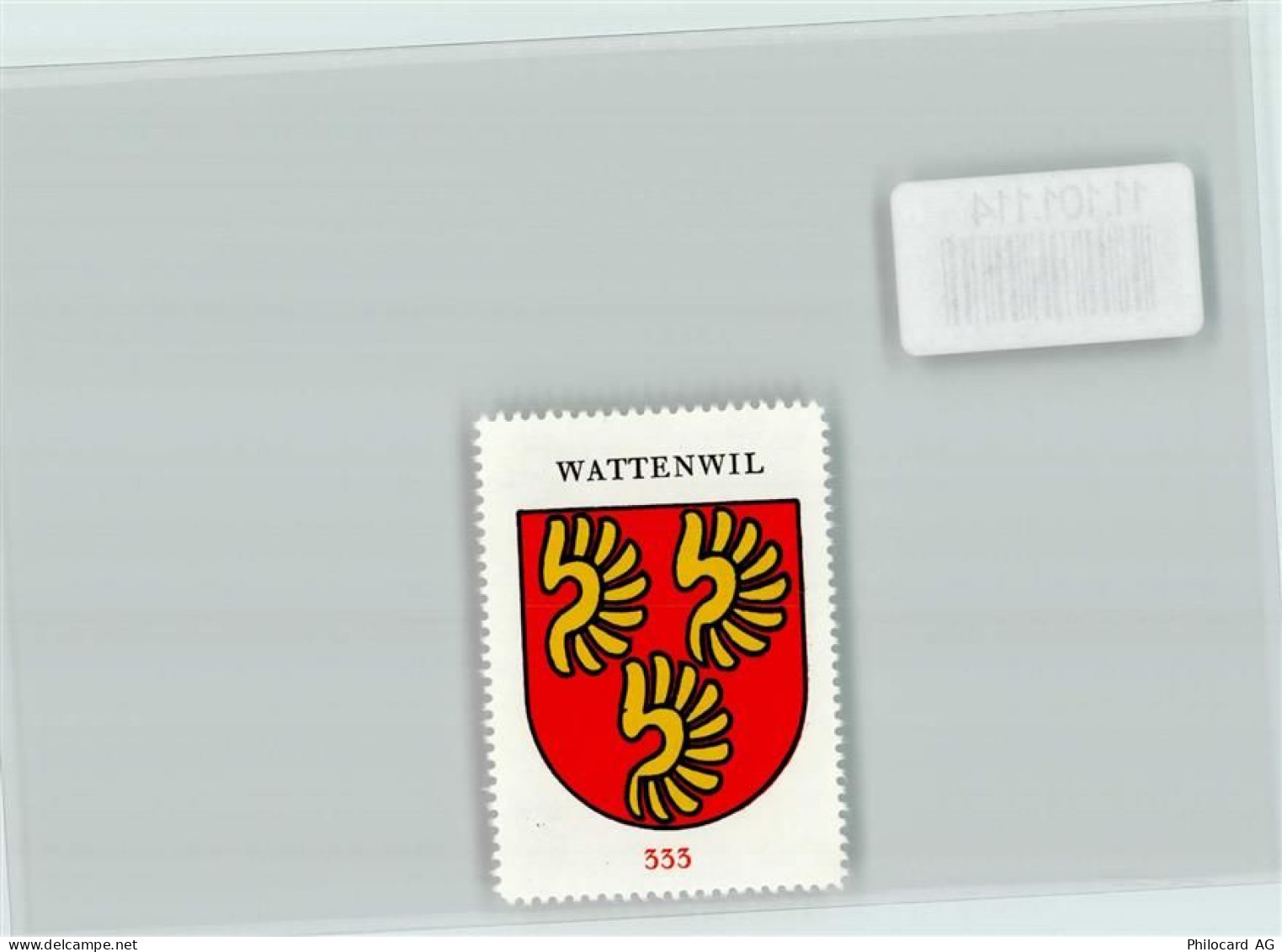 3665 Wattenwil - Vignette Wappen Kaffee Hag ca 1920-1940 Wattenwil - 11101114