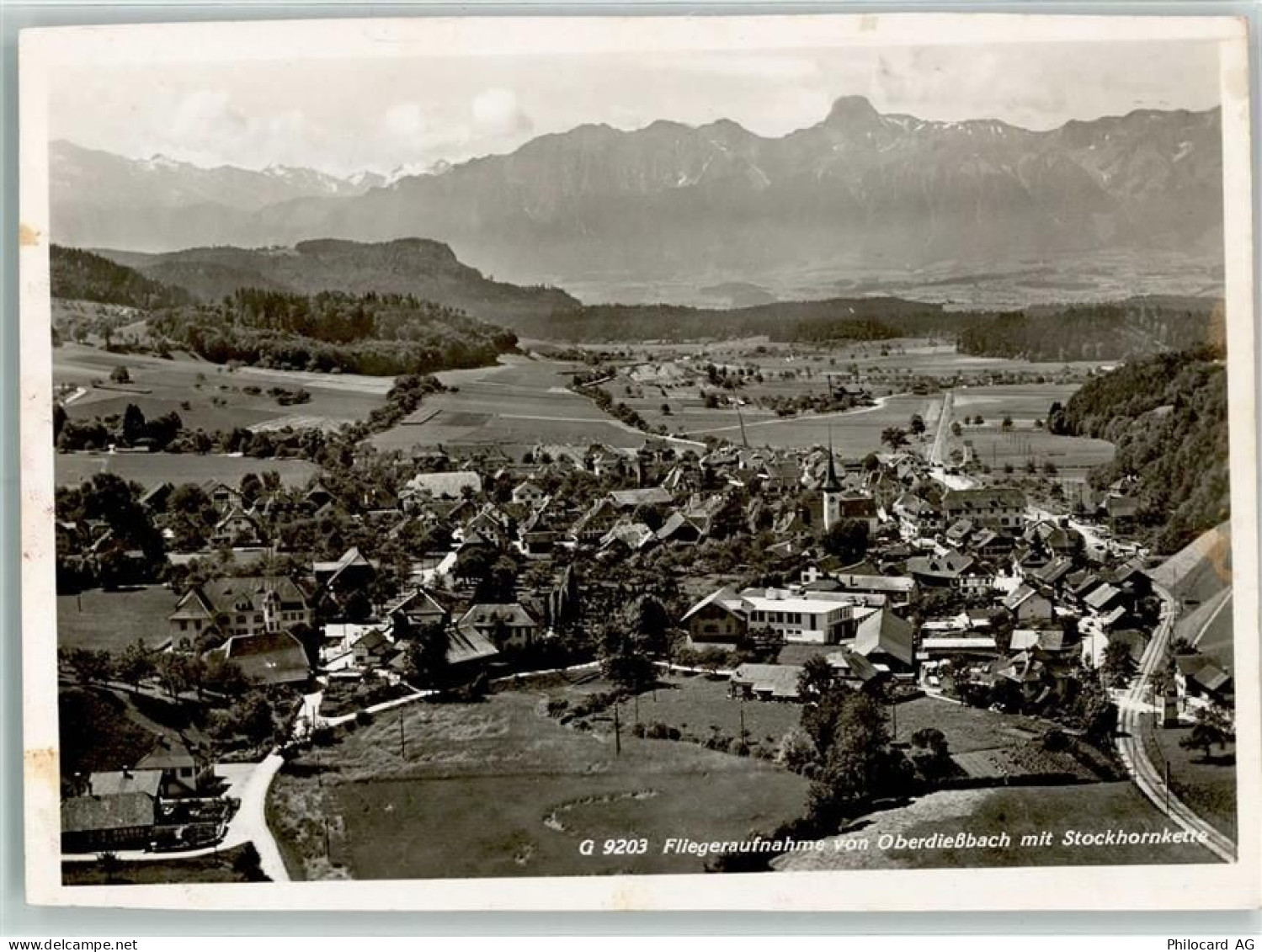 3672 Oberdiessbach - Fliegeraufnahme mit Stockhornkette - 13132092
