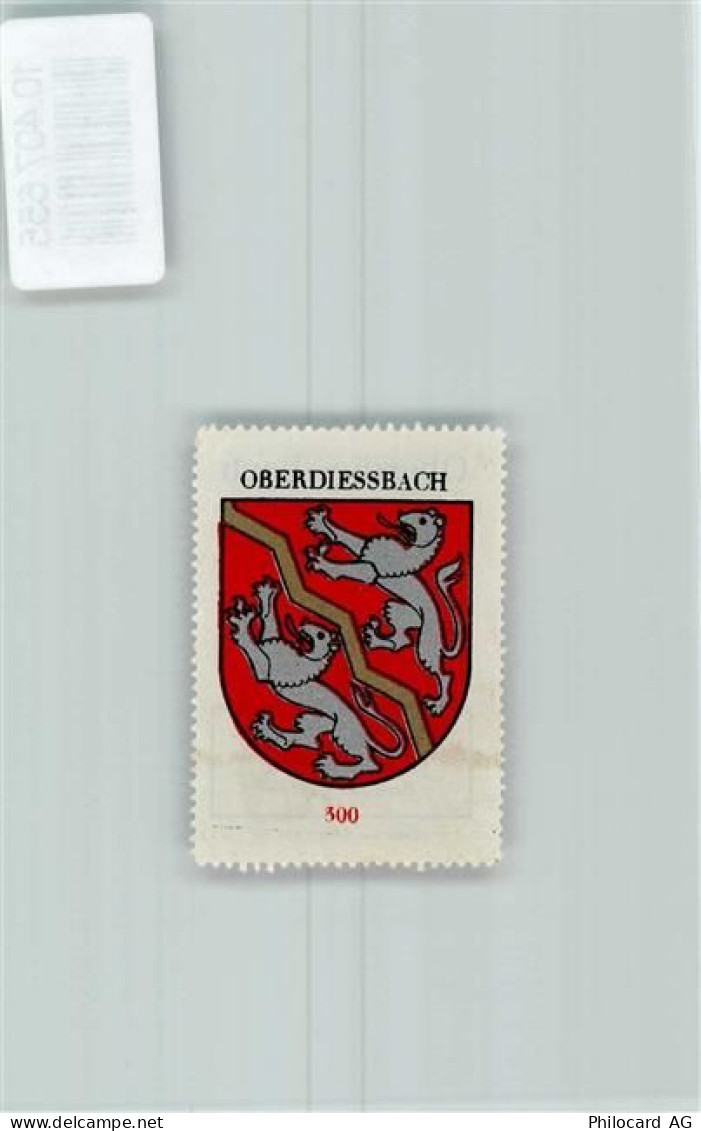 3672 Oberdiessbach - Vignette Wappen Kaffee Hag 1920-1940 Löwen - 10407655