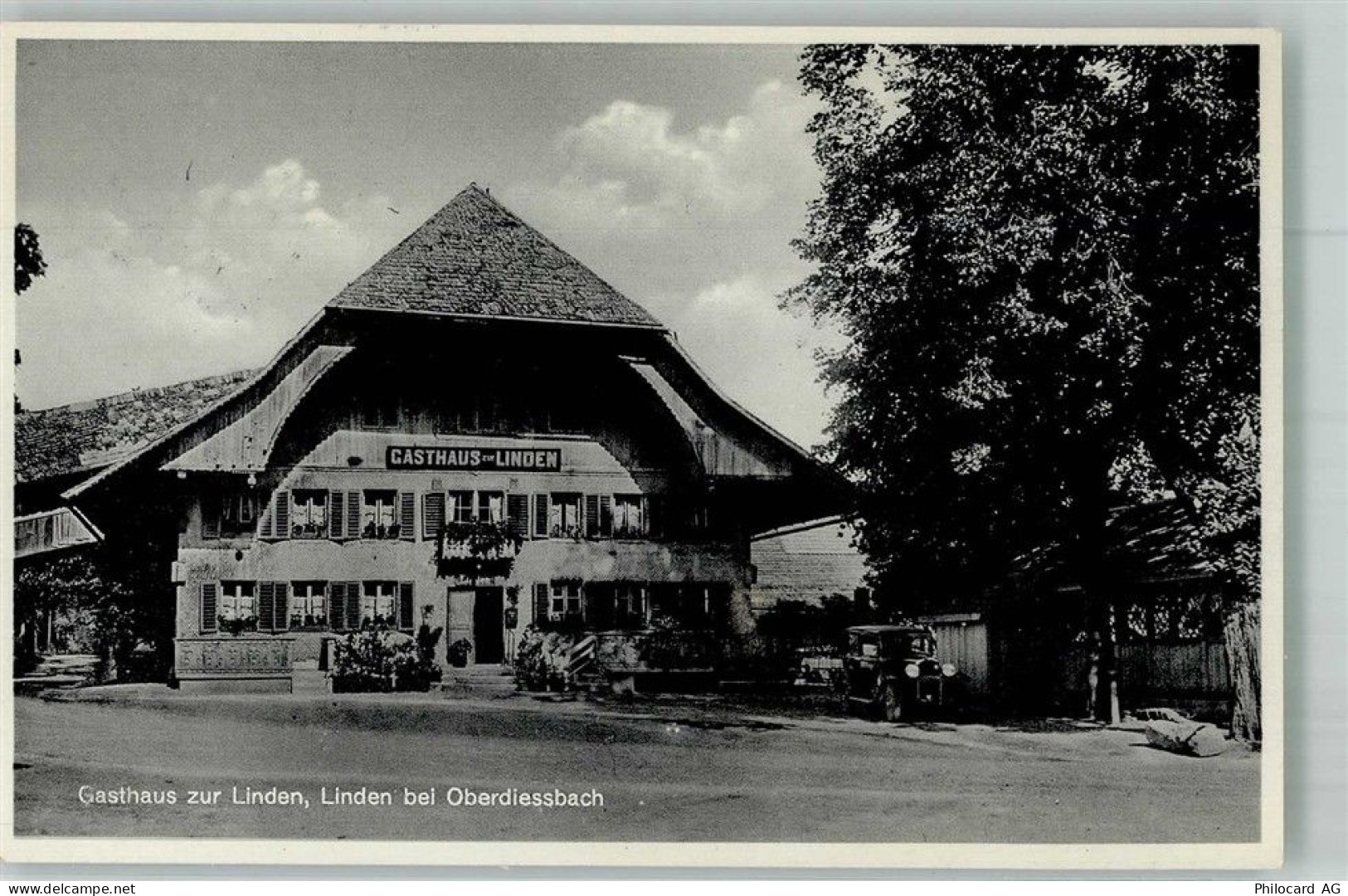 3673 Linden 1943 Foto AK Aiuto Gasthaus zur Linden - 13312478