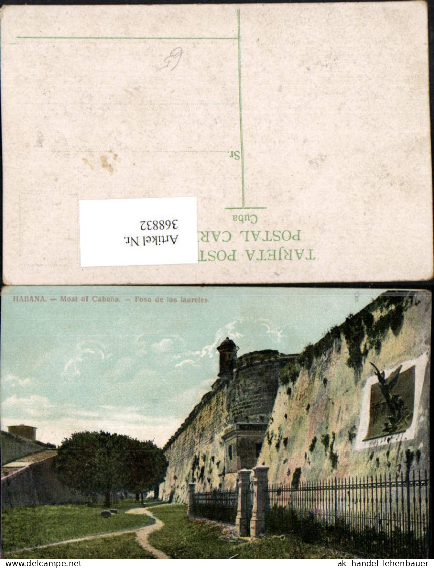 368832,Kuba Cuba Habana Havana Moat of Cabana Stadtmauer