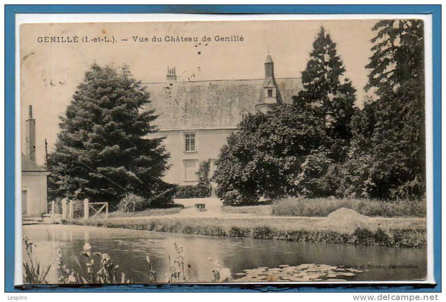 37 - GENILLE --  Vue du Château de ....