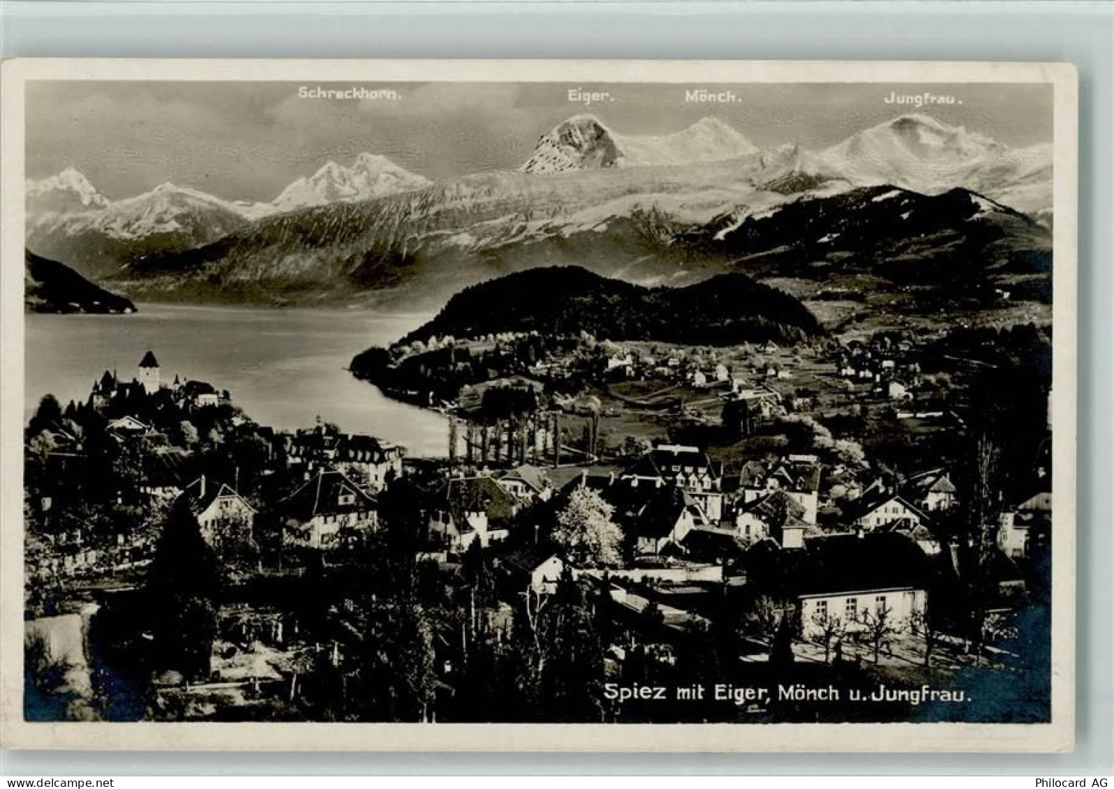 3700 Spiez - Spiez mit Eiger Mönch und Jungfrau - 10156733