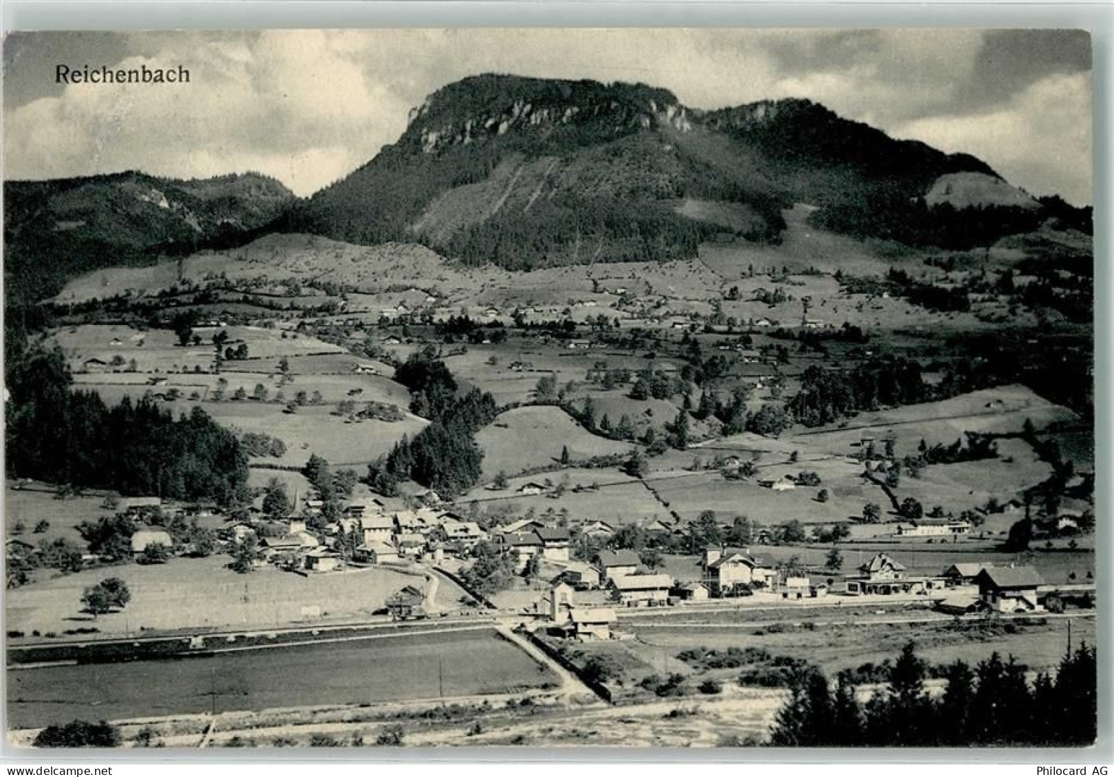3713 Reichenbach im Kandertal 1911 - Bahnlinie Bahnhof - 13909265