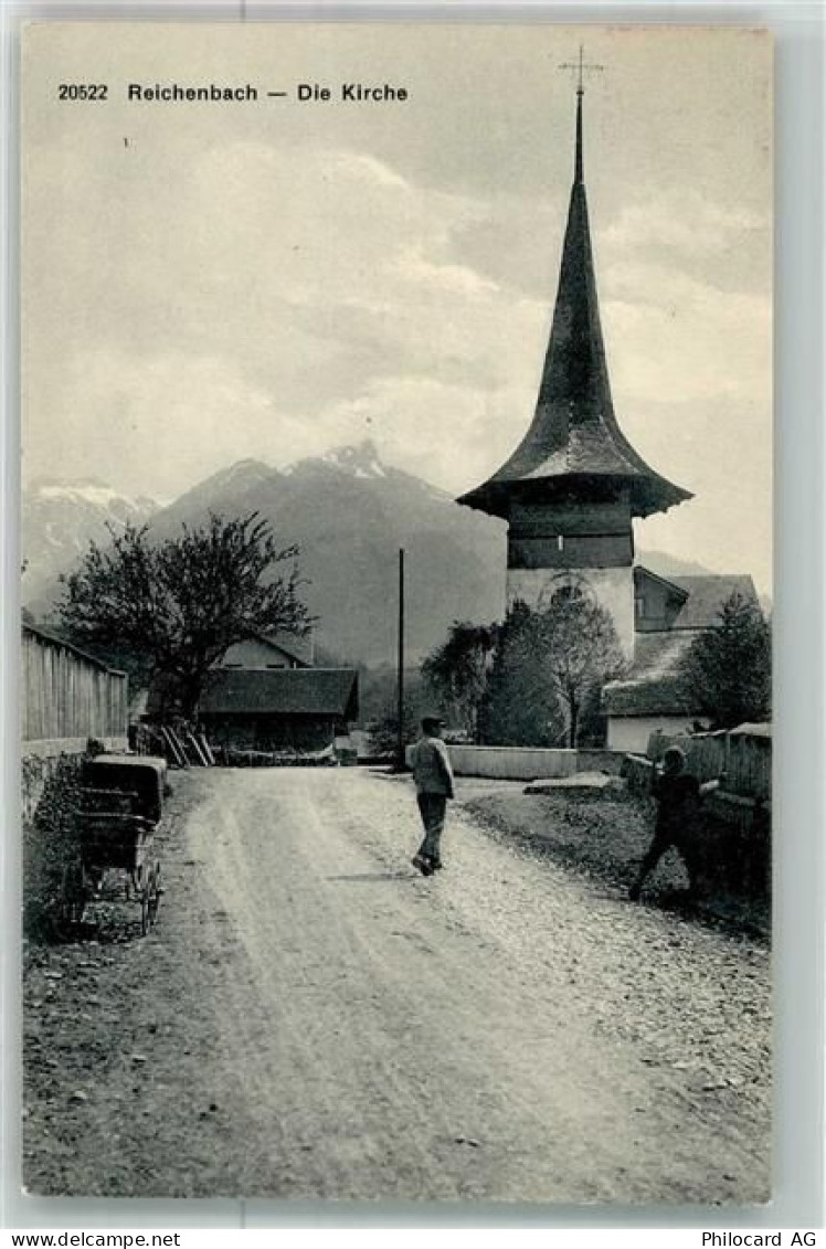 3713 Reichenbach im Kandertal Foto AK Kirche - 38022405