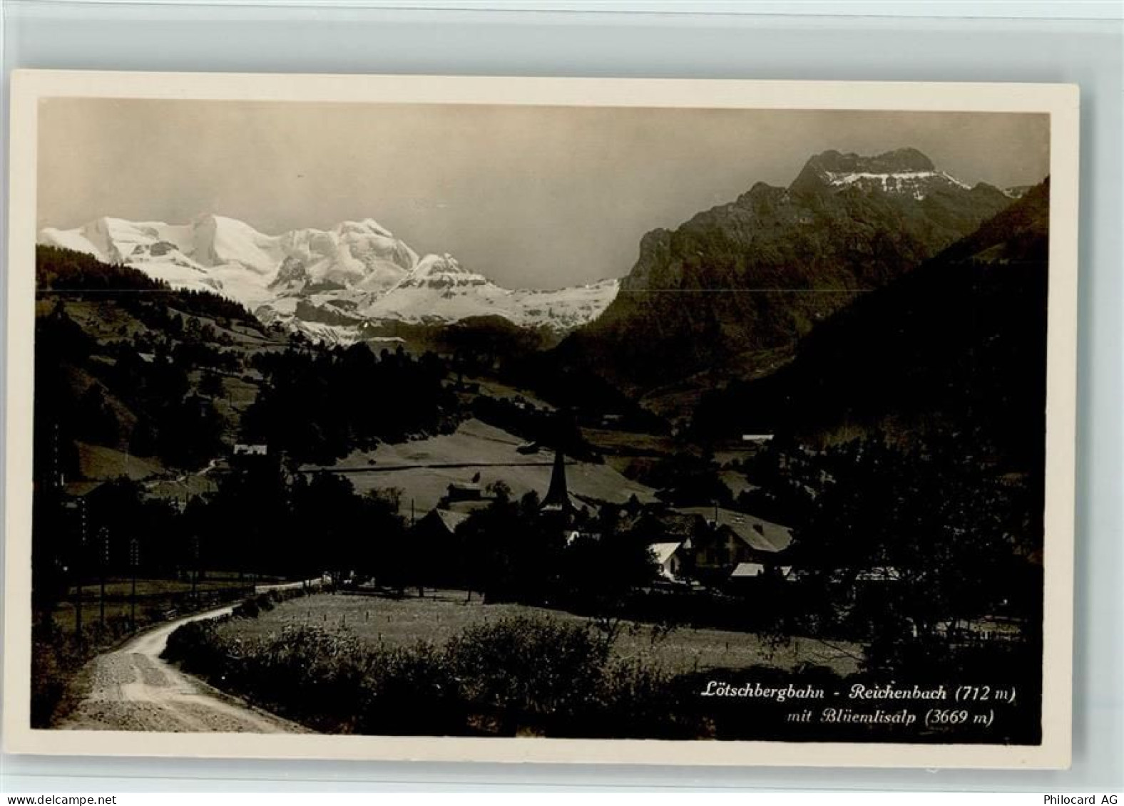 3713 Reichenbach im Kandertal - Löschbergbahn-Reichenbach mit Blümlisalp... - 10156662