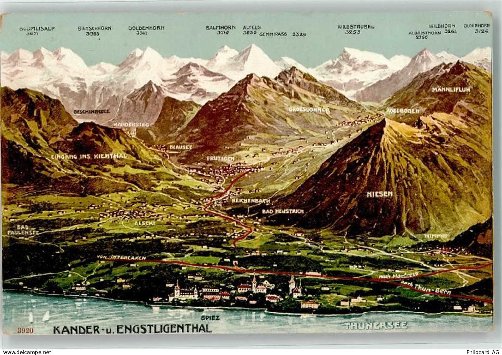 3713 Reichenbach im Kandertal - Thuner See Kandertal Engstligental Vogel... - 39497765