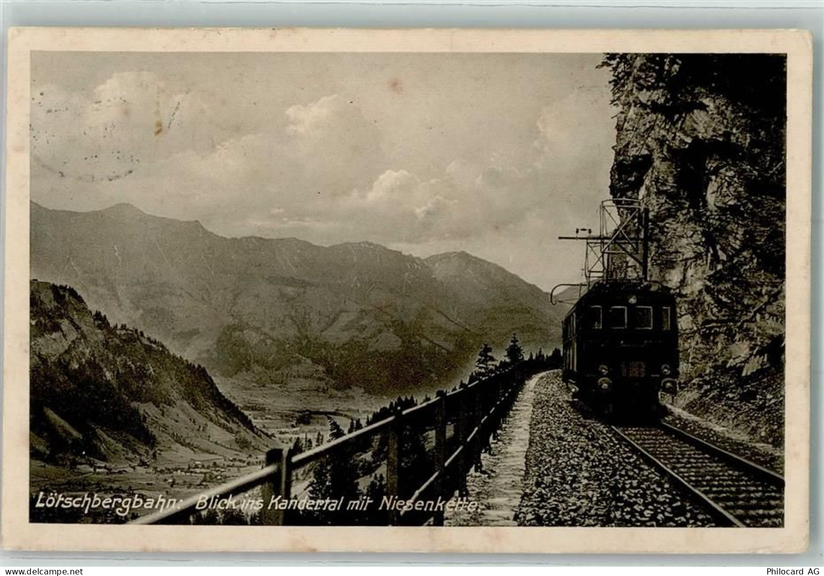 3716 Kandergrund 1915 - Lötschbergbahn Niesenkette - 10585955