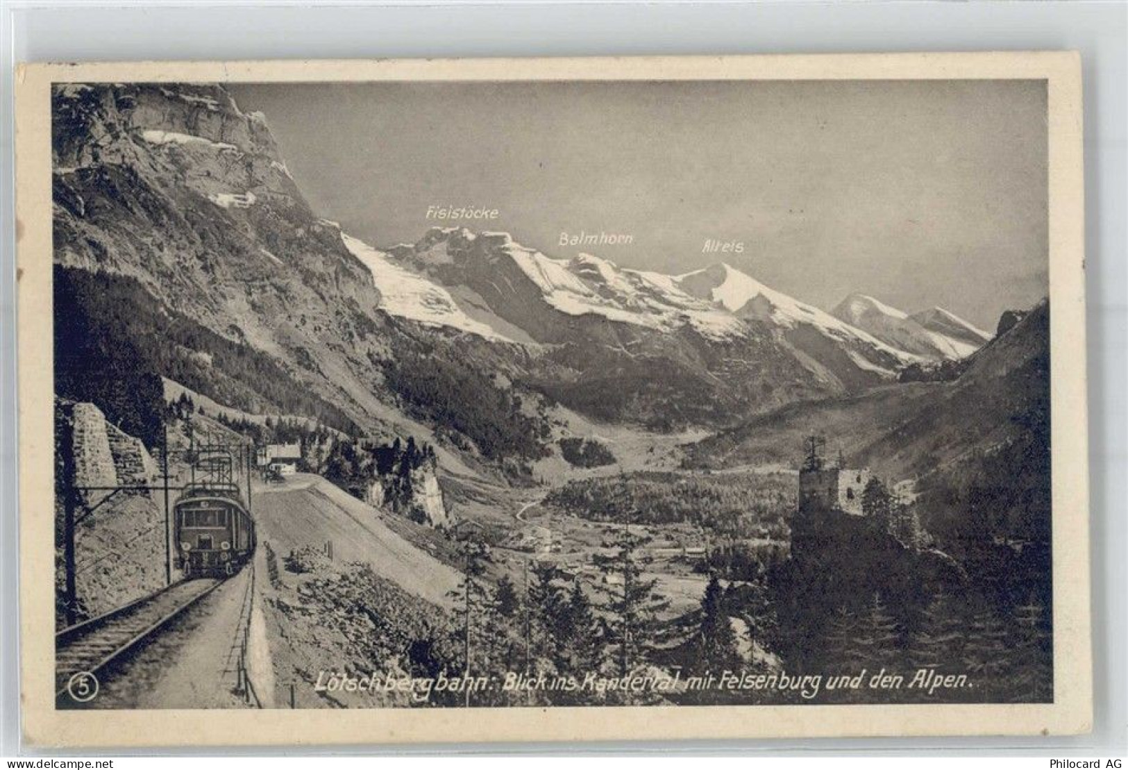 3716 Kandergrund Bunderbach - Lötschbergbahn Kandertal Felsenburg Alpen... - 51674849