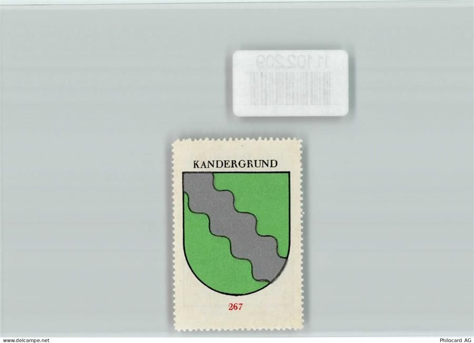 3716 Kandergrund Bunderbach - Vignette Wappen Kaffee Hag ca 1920-1940 - 11102209