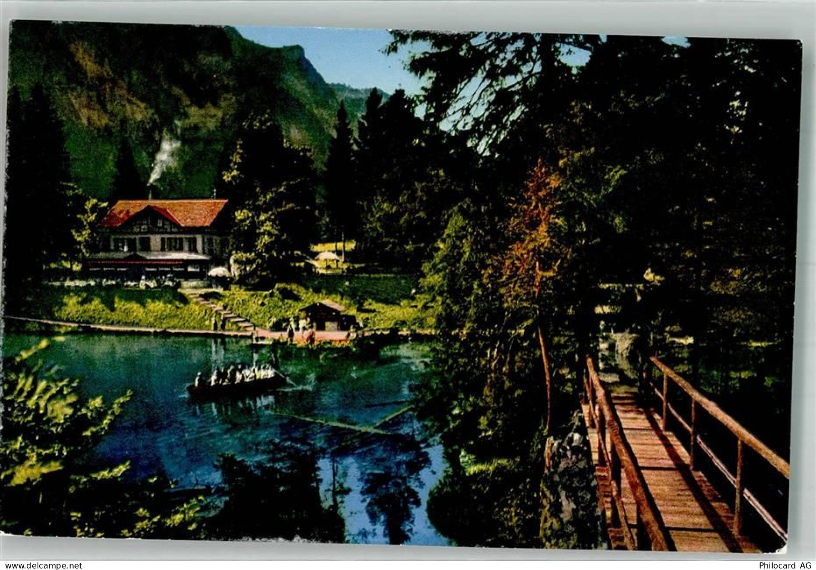 3716 Kandergrund Foto AK Blausee Gasthaus - 38070870