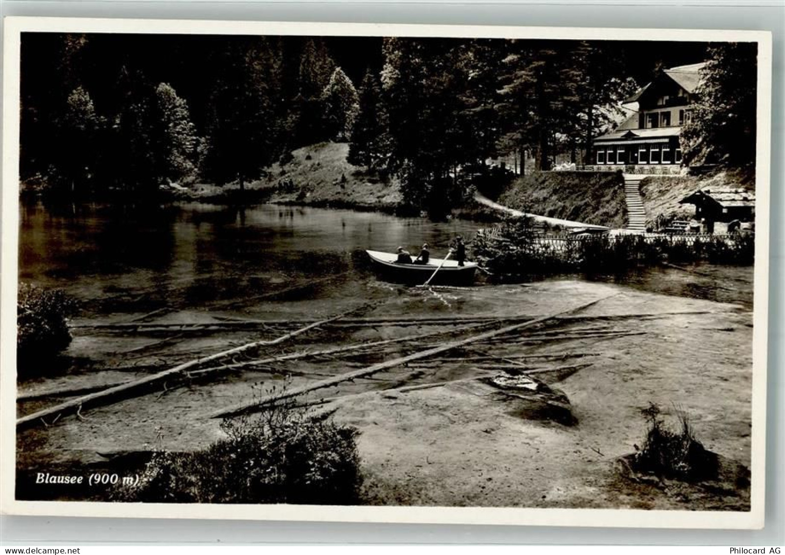 3716 Kandergrund Foto AK Blauseee Gasthaus - 38070819