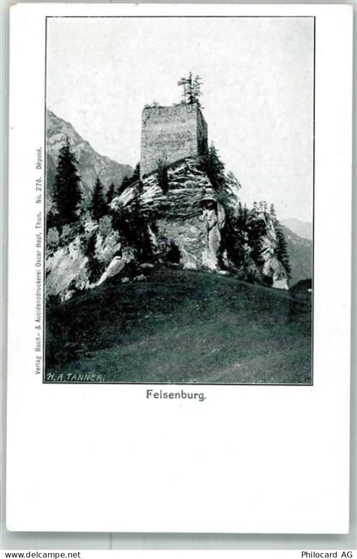 3716 Kandergrund KEINE AK Burg Ruine Felsenburg Bestellschein buch- Hand... - 38022407