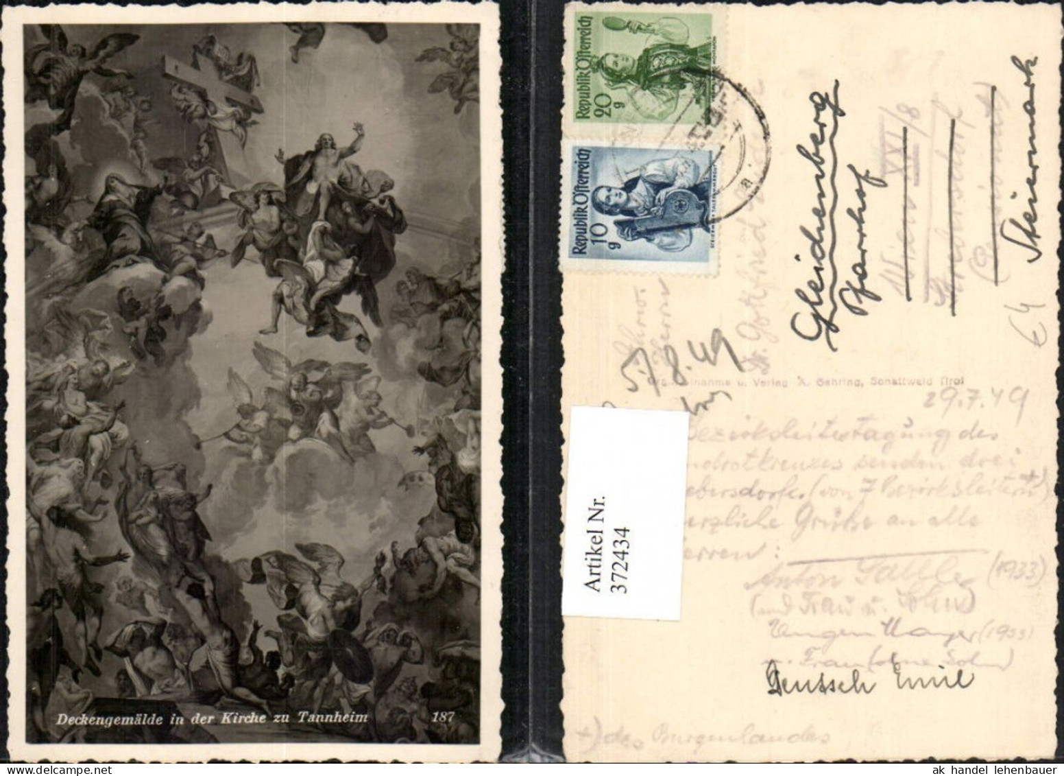 372434,Tannheim Kirche Deckengemälde