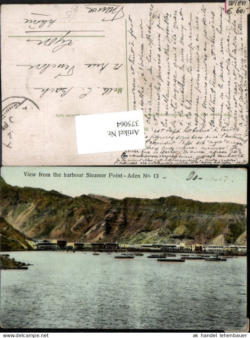 375064,Jemen Aden View from the harbour Steamer Point Hafen