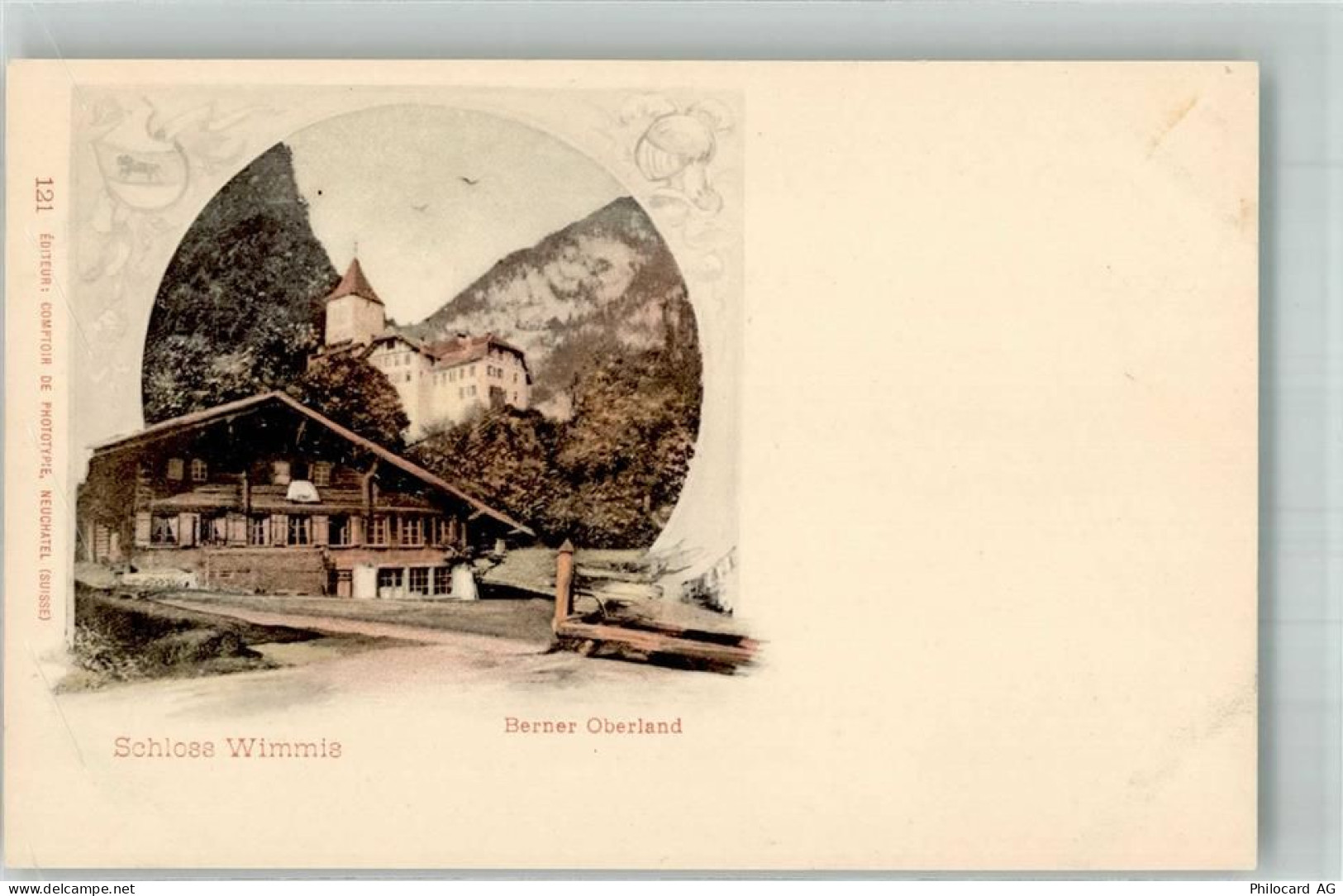 3752 Wimmis Foto AK Schloss Wimmis Berner Oberland - 10742593