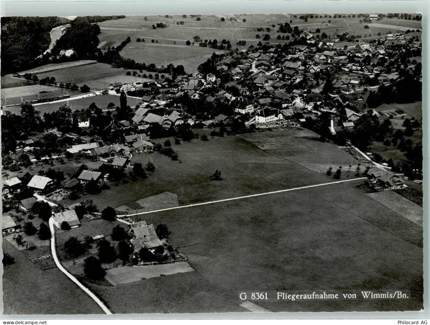 3752 Wimmis Gebrauchsspuren Fliegeraufnahme - 13132631