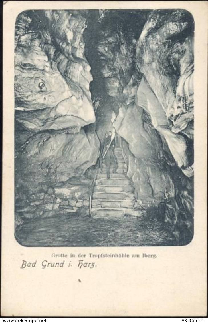 37539 W3362 Bad Grund um 1938 - Bad Grund im Harz, Höhle, Grotte, Tropfs... - 20062442