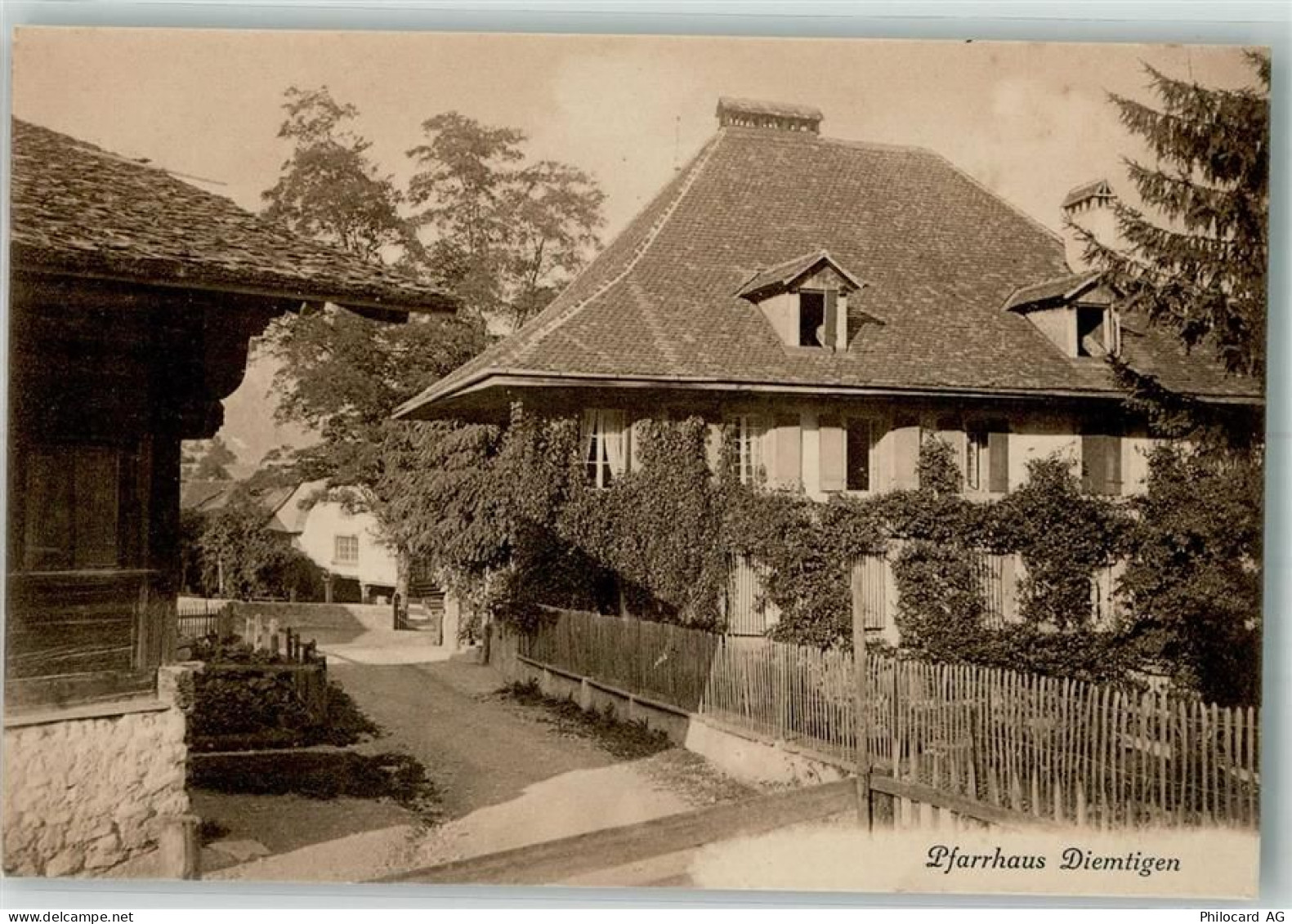 3754 Diemtigen 1912 Foto AK Pfarrhaus - 13306257