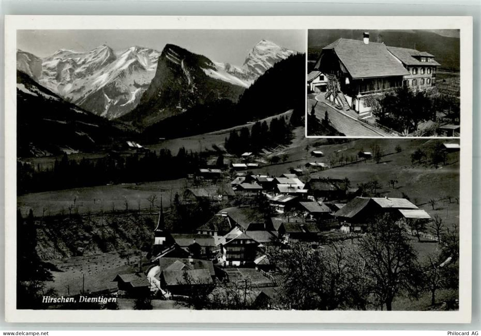 3754 Diemtigen Foto AK Gasthaus Hirschen - 13306180