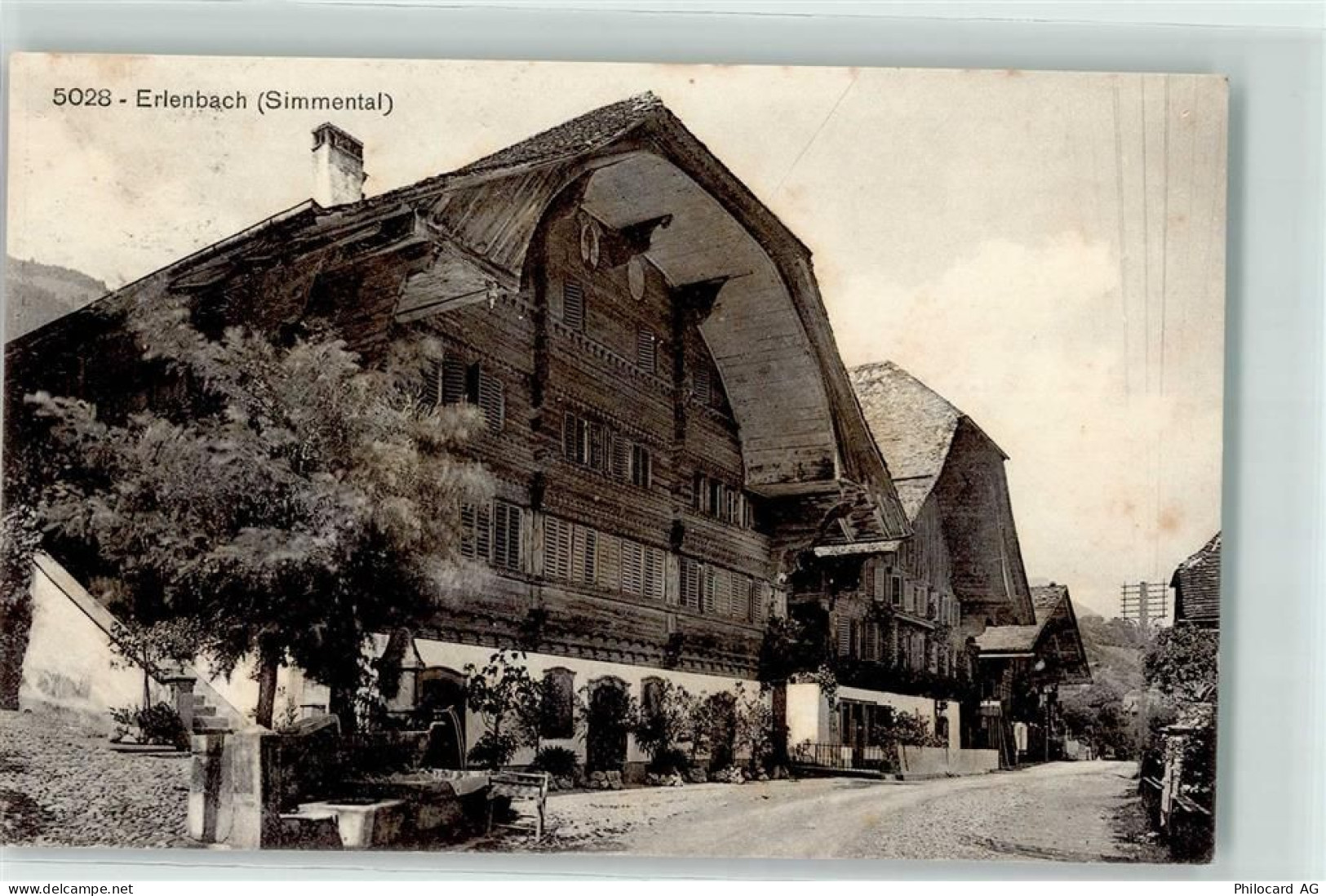 3762 Erlenbach im Simmental 1910 - Simmentaler Haus - 10607208