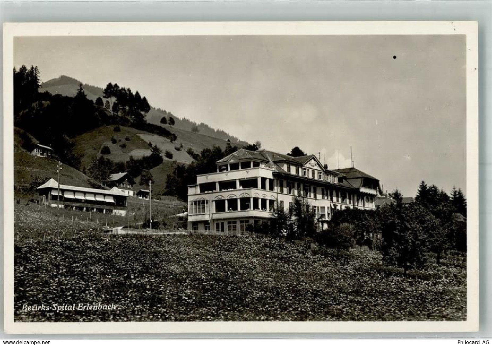 3762 Erlenbach im Simmental 1940 Foto AK Krankenhaus - 38194360