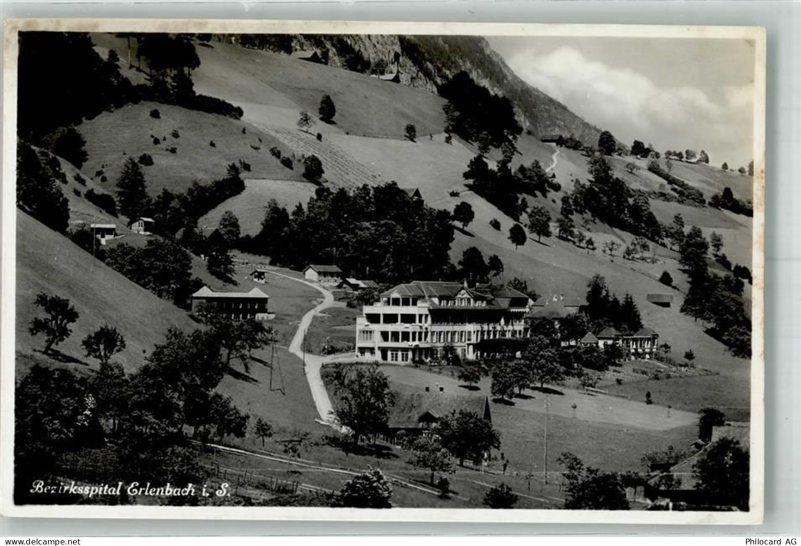 3762 Erlenbach im Simmental Foto AK Krankenhaus Feldpost Landsturm Train... - 38194357