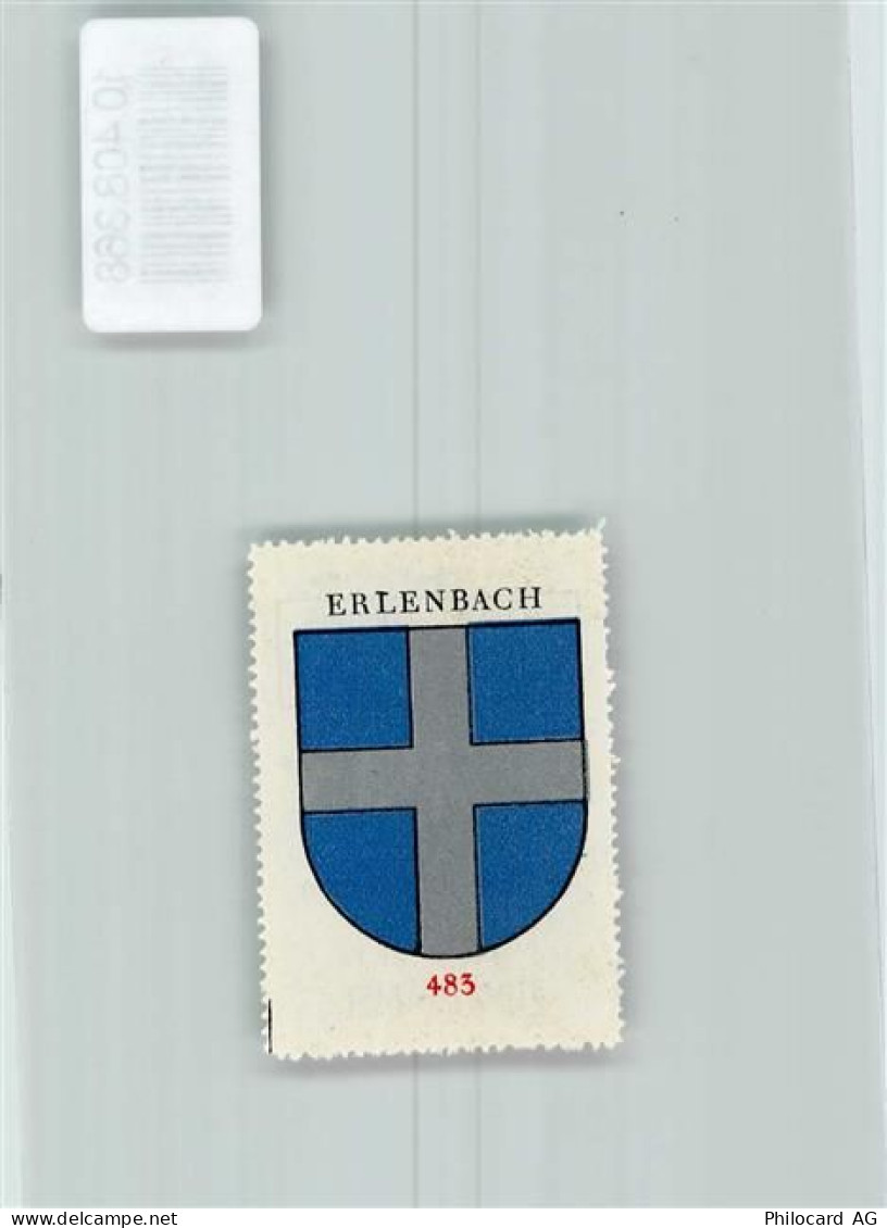 3762 Erlenbach im Simmental - Vignette Wappen Kaffee Hag ca 1920-1940 - 10408368