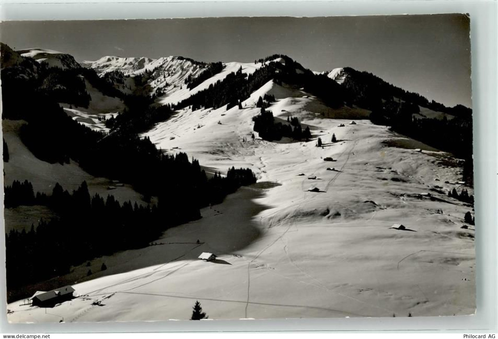 3765 Oberwil im Simmental - Winter Gasthaus Rossberg Niederhornabfahrt H... - 39489256