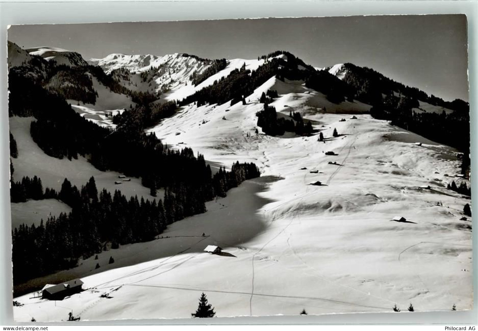 3765 Oberwil im Simmental - Winter Gasthaus Rossberg Niederhornabfahrt H... - 39489257