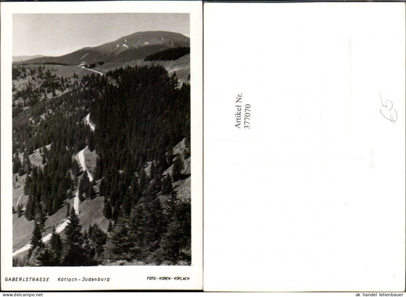 377070,Gaberlstraße Pass b. Köflach Bergkulisse