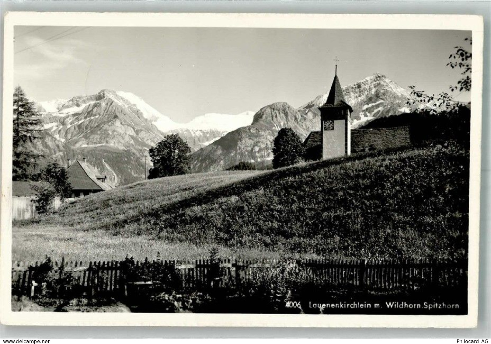 3782 Lauenen b. Gstaad 1963 Foto AK Kirche - 38211440