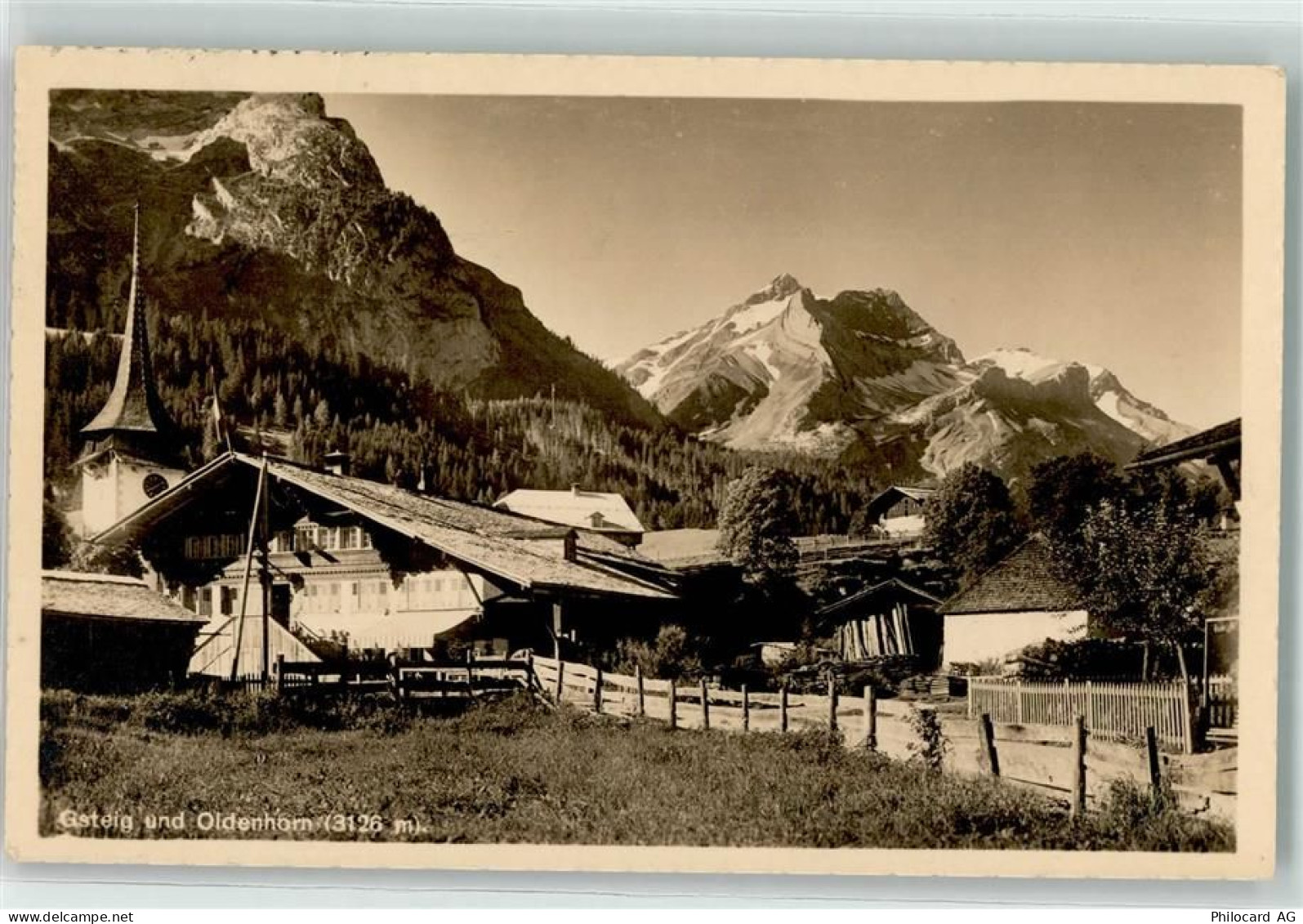 3785 Gsteig b. Gstaad 1914 - Oldenhorn - 10618306