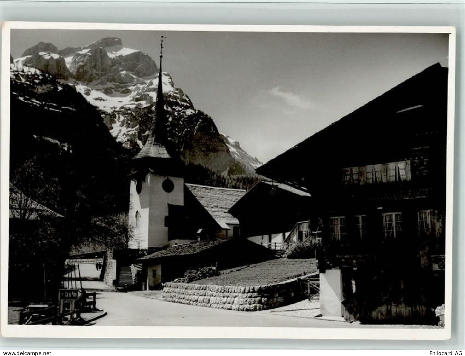 3785 Gsteig b. Gstaad - Dorfansicht Kirche - 10161087