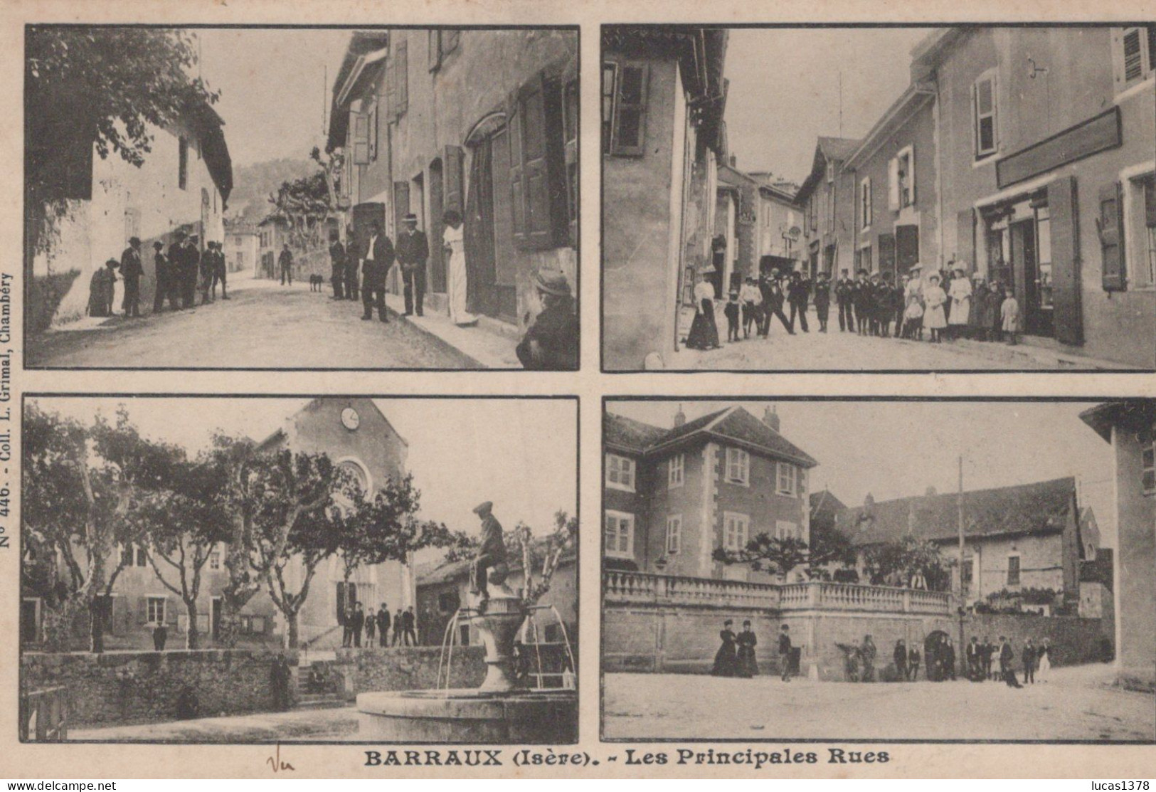 38 / BARRAUX / LES PRINCIPALES RUES