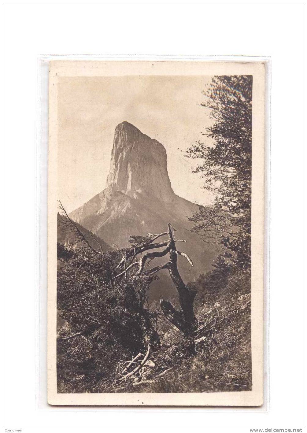 38 CLELLES (environs) Mont Aiguille, Montagne, Pic, Alpes, ed Oddoux Grenoble, Style Carte Photo Bromure, 190?